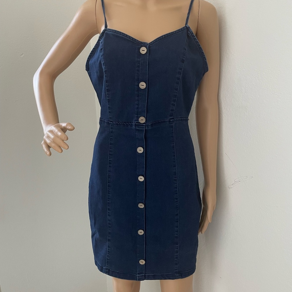 Dark denim dress